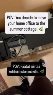 🇫🇮 Kesätoimisto: aktivoitu. 🌿💻

Ei hätää, olen edelleen Helsingissä kuvaamassa normaalisti. 😄 Videolta saattaa myös bongata legendaarisen keskittymisilmeen… Se ei tarkoita, että olisin vihainen, vaan että johdot ja näytöt yrittävät taas haastaa minut.

Työpäivän jälkeen on kuitenkin aika ihanaa hypätä suoraan luontoon lataamaan akkuja. 🤍

…

🇬🇧 Summer office: activated. 🌿💻

Don’t worry, I’m still photographing in Helsinki as usual. 😄 You might also spot my legendary concentration face… I’m not grumpy, just negotiating with cables and monitors.

The best part? Finishing the workday and stepping straight into nature to recharge. 🤍

…

🇸🇪 Sommarkontoret är igång. 🌿💻

Ingen fara, jag fotograferar fortfarande i Helsingfors precis som vanligt. 😄 Du kanske också får syn på mitt legendariska koncentrationsansikte… Jag är inte sur, utan försöker bara få kablar och skärmar att samarbeta.

Det bästa är ändå att kunna avsluta arbetsdagen och gå rakt ut i naturen för att ladda batterierna. 🤍

#nytstudioon #valokuvaaja #yrityskuvaus  #helsinki #behindthescenes