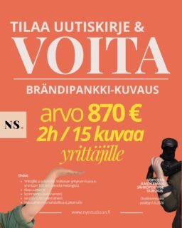 📸 Voita yrityksellesi kuvapankkikuvaus!
Tilaa Nyt Studioon uutiskirje ja osallistu arvontaan, jossa yksi yritys voittaa 2 tunnin kuvapankkikuvauksen ja 15 valmista kuvaa yrityksensä käyttöön. 

✨Arvo 870€ + alv 25,5 % 
✨ Kuvaus enintään 100 km säteellä Helsingistä 
✨ Kaikki yritysmuodot kevytyrittäjistä alkaen sekä säätiöt voivat osallistua 
✨ Lisäksi saat uutiskirjeen tilaajana 10 % alennuksen ensimmäisesta kuvauksestasi (uusille asiakkaille).

Osallistumisaikaa 6.9.2026 asti. 
👉 Tilaa uutiskirje ja osallistu arvontaan, linkki biossa!