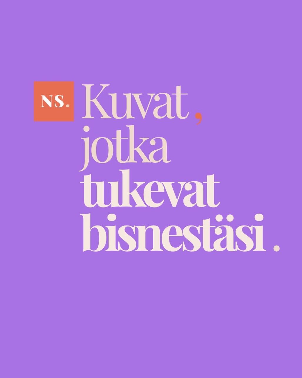 🇫🇮📸 Oletteko koskaan katselleet yrityksenne valokuvia ja miettineet: 👀 “ei nämä oikein kerro, mitä me tehdään…tai keitä me olemme” 

Hyvät kuvat tekevät sitä ✨.
Ne tuntuvat teiltä.
Ja juuri siksi ne toimivat, ne rakentavat luottamusta, tekevät teistä lähestyttäviä ja tukevat sitä mitä teette joka päivä.
 🤝 Ne näyttävät, mikä yrityksenne ydin on ja miksi siihen kannattaa luottaa. 
Kun kuvat tukevat bisnestänne, on kaikki viestintä selkeämpää. 

📍Tarvitsetteko kuvia verkkosivulle, someen, printattavaan mediaan?
Kuten tuotekuvia, henkilöstökuvia, kuvia arjen hetkistä tai asiakaskohtaamisista?
👉 Pistäkää ihmeessä viestiä!  
…

🇬🇧📸 Have you ever looked at your company’s photos and thought: 👀 “these don’t really show what we do… or who we are”

Good photos do that for you ✨.
They feel like you. And that’s exactly why they work. They build trust, make you approachable, and support what you do every day.

🤝 They show the core of your business and why it’s worth trusting. When your visuals support your business, the communication becomes clearer.

📍 Do you need photos for your website, social media or print? Like product photos, team photos, photos of everyday moments or client interactions? 👉 Feel free to send me a message!

…

🇸🇪📸 Har ni någonsin tittat på era företagsbilder och tänkt: 👀 “de här visar inte riktigt vad vi gör… eller vilka vi är”

Bra bilder gör det ✨.
De känns som ni. Och det är precis därför de fungerar. De bygger förtroende, gör er mer lättillgängliga och stöttar det ni gör varje dag.

🤝 De visar kärnan i ert företag och varför man kan lita på er. När bilderna stöder er verksamhet blir kommunikationen tydligare.

📍 Behöver ni bilder till webbplats, sociala medier eller tryckt material? Som produktbilder, personalbilder, bilder på vardagsögonblick eller kundmöten? 👉 Skicka gärna ett meddelande!

#nytstudioon #valokuvaaja #valokuvaus #helsinki #yrityskuvaus