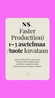 🇫🇮 Faster Product(ion) 📦📸
Tuotekuvia verkkokauppaan - nopeasti, tehokkaasti ja huolella stailattuna.
Yhdestä tuotteesta voidaan kuvata 1-3 erilaista asetelmaa, joten yhdellä kuvauksella syntyy enemmän vaihtoehtoja käyttöön. Verkkokauppaan, someen, verkkosivuille, kampanjoihin - sinne missä kuvia tarvitaan.
 Ja jos yhdestä tuotteesta halutaan vähän enemmän kuvia, voit valita myös Tuplasti iloa tai Triplasti iloa 🤩.

🇬🇧 Faster Product(ion) 📦📸
Product photography for e-commerce - fast, efficient and still thoughtfully styled.
Each product can be photographed in 1-3 different arrangements, giving you more options from the same shoot. For your webshop, social media, website, campaigns - wherever you need fresh product images.
 And if you want a little more images from your shoot, choose Double the fun or Triple the fun 🤩. 

🇸🇪 Faster Product(ion) 📦📸
Produktbilder för webbutiken - snabbt, smidigt och omsorgsfullt stylat.
Varje produkt kan fotograferas i 1-3 olika arrangemang, så du får fler bilder och fler möjligheter från samma fotografering. För webbutiken, sociala medier, hemsidan, kampanjer - där du behöver nya produktbilder.
 Och vill du ha lite mer av det goda kan du välja Dubbelt så roligt eller Trippelt så roligt för mer bilder🤩.

AI has helped me translate this text ✌️

#nytstudioon #valokuvaaja #yrityskuvaus #helsinki #tuotekuvaus