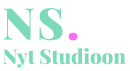 NS. Nyt Studioon_LOGO_GreenPink_#7CDABA_1